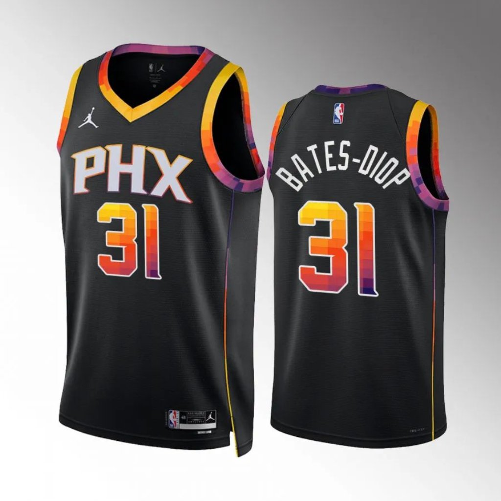 Phoenix Suns Keita Bates-Diop Black Jersey